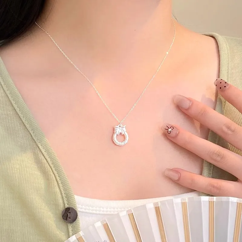 CHINA GOLD 999 Fine Silver Sterling Silver Necklaces Women's-1