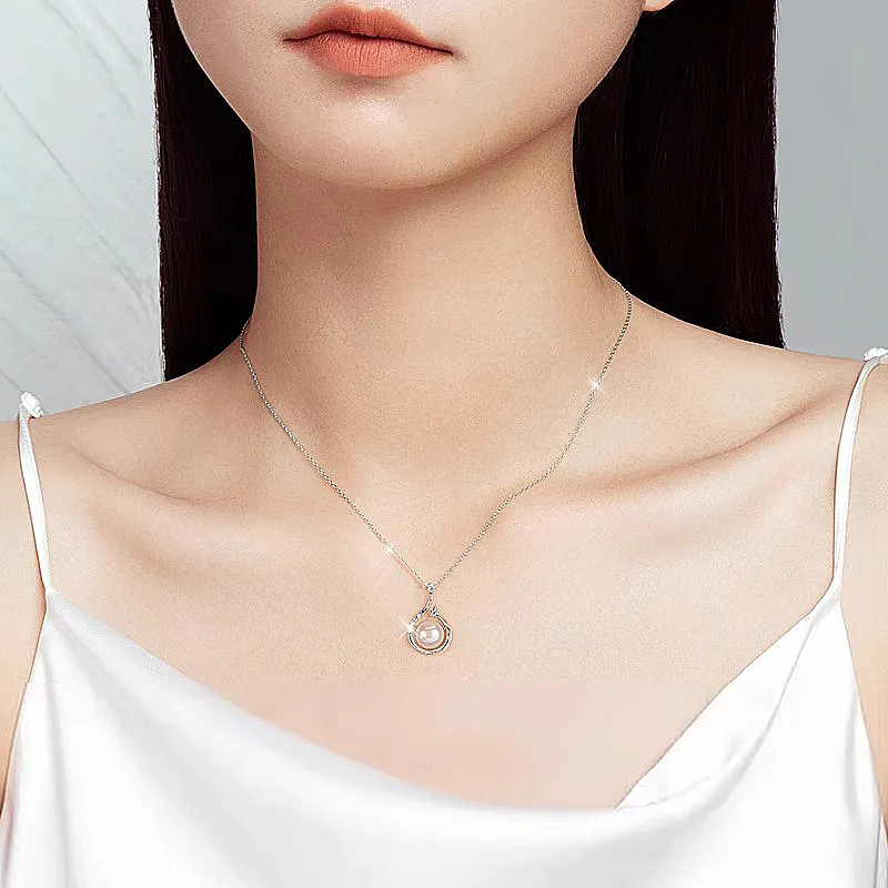 CHINA GOLD S999 Fine Silver Sterling Silver Necklaces Women's-1
