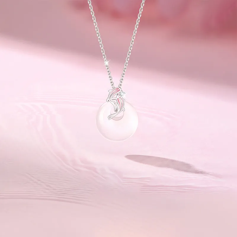 CHINA GOLD 999 Fine Silver Sterling Silver Necklaces Women's-2