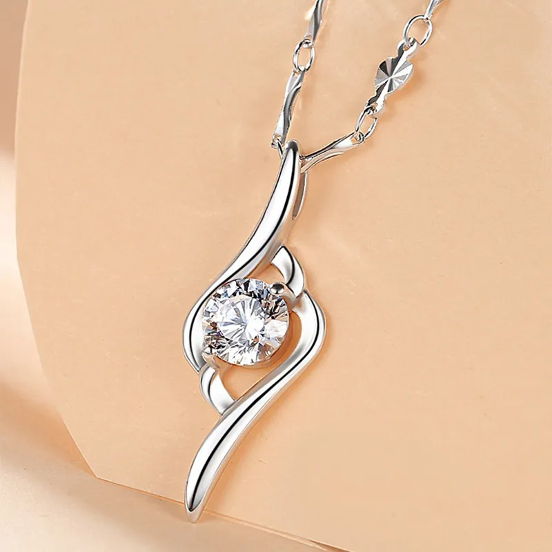CHINA GOLD S999 Fine Silver Necklaces Women's-3