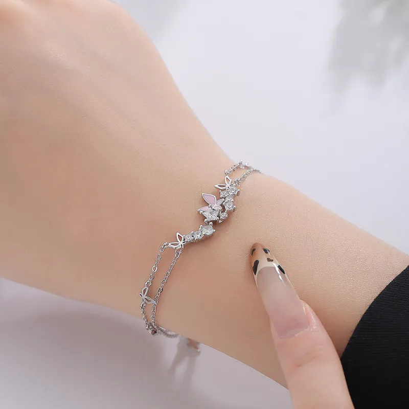 CHINA GOLD 999 Fine Silver Bracelets Women's-1