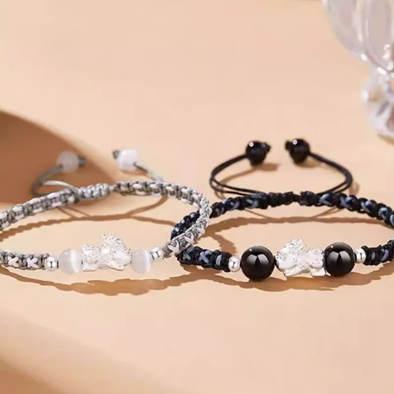 CHINA GOLD 999 Fine Silver Bracelets Unisex-5