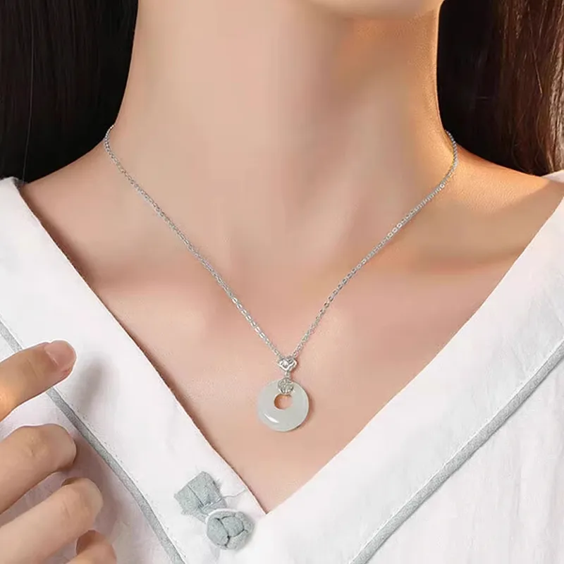 CHINA GOLD 925 Sterling Silver Necklaces Unisex-1