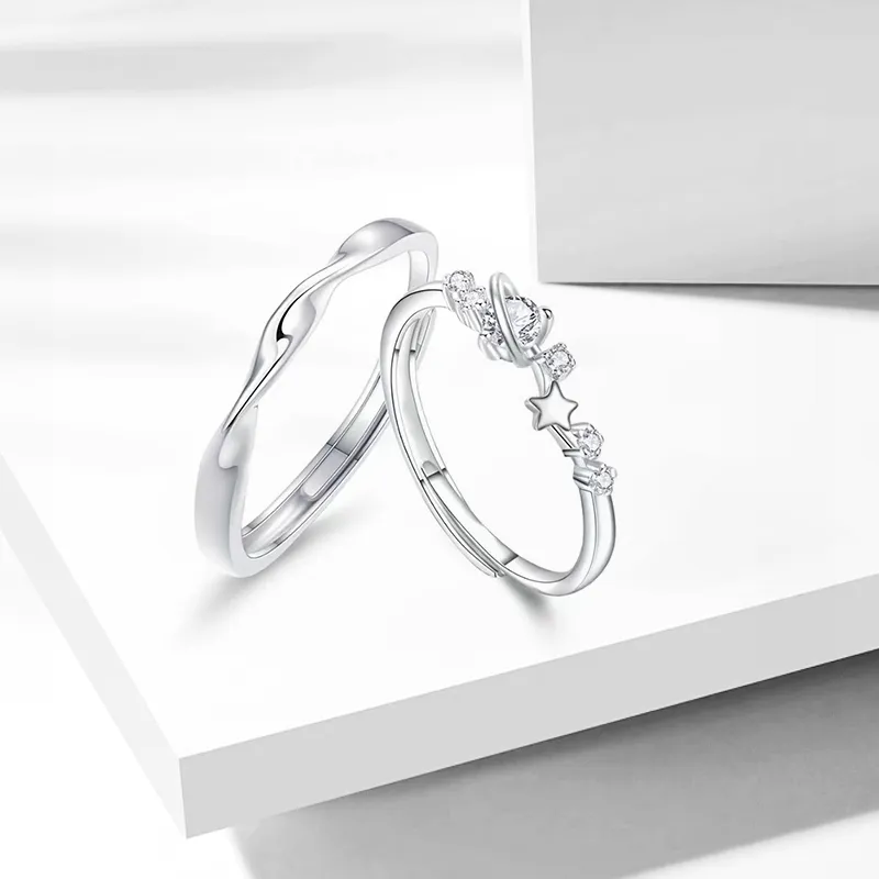 CHINA GOLD 999 Fine Silver Rings Unisex-1