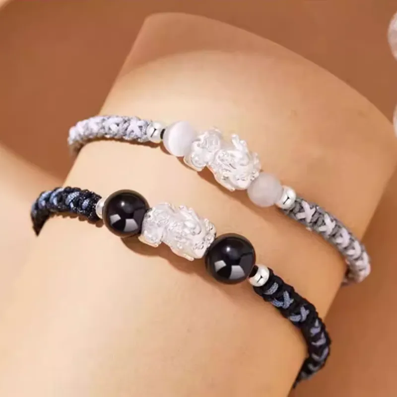 CHINA GOLD 999 Fine Silver Bracelets Unisex-4