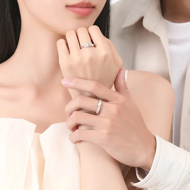 CHINA GOLD 999 Fine Silver Rings Unisex-1