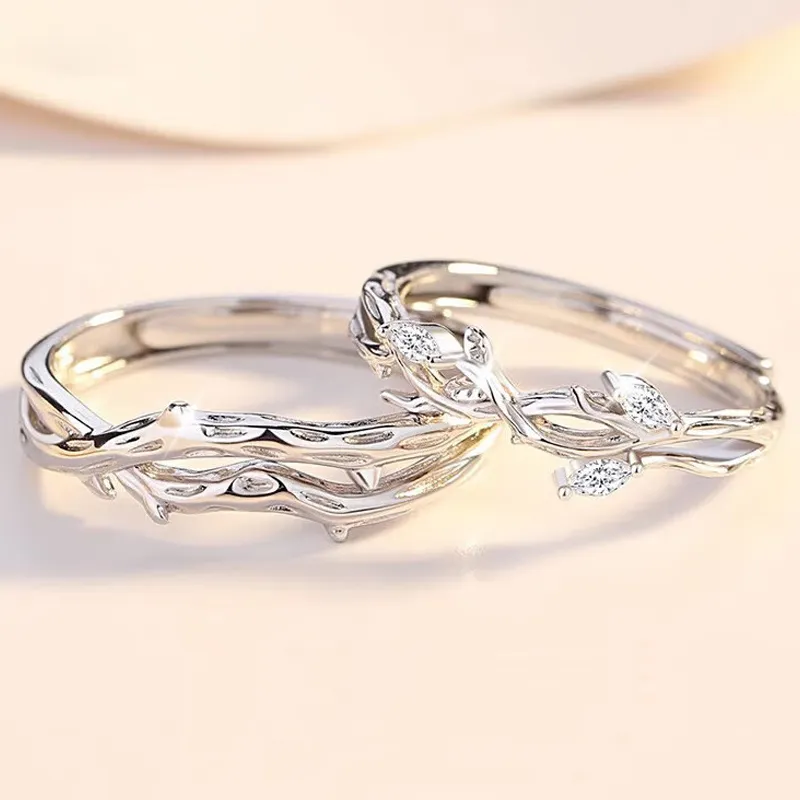 CHINA GOLD S925 Silver Rings Unisex-3