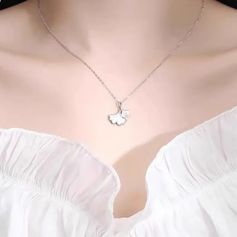 CHINA GOLD S999 Fine Silver Necklaces Women's-1