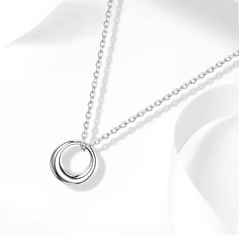 CHINA GOLD S999 Fine Silver Necklaces Women's-1