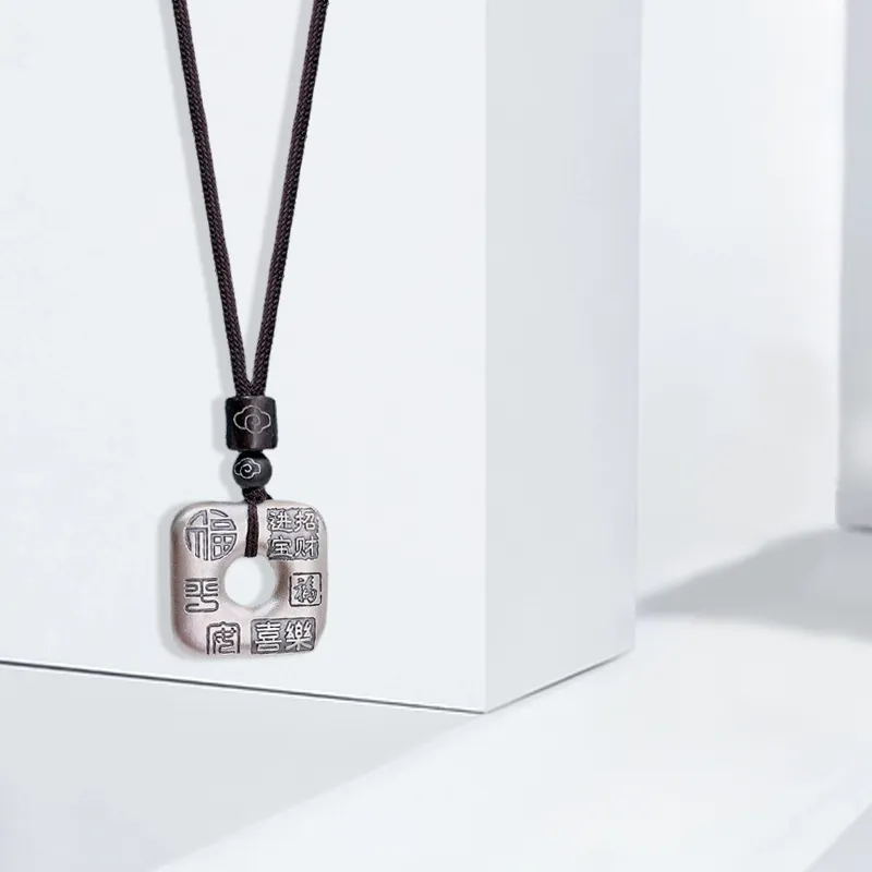 CHINA GOLD 999 Fine Silver Necklaces Unisex-1