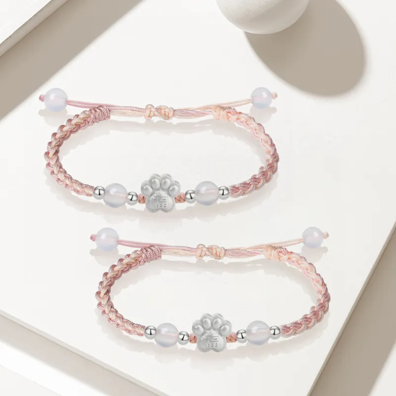 CHINA GOLD 999 Fine Silver Bracelets Unisex-5