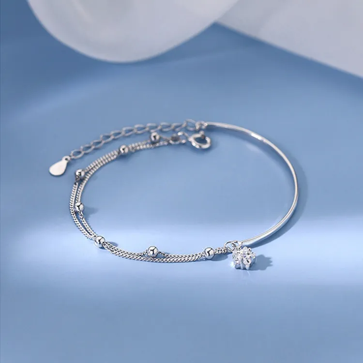 CHINA GOLD 925 Sterling Silver Bracelets Women's-3