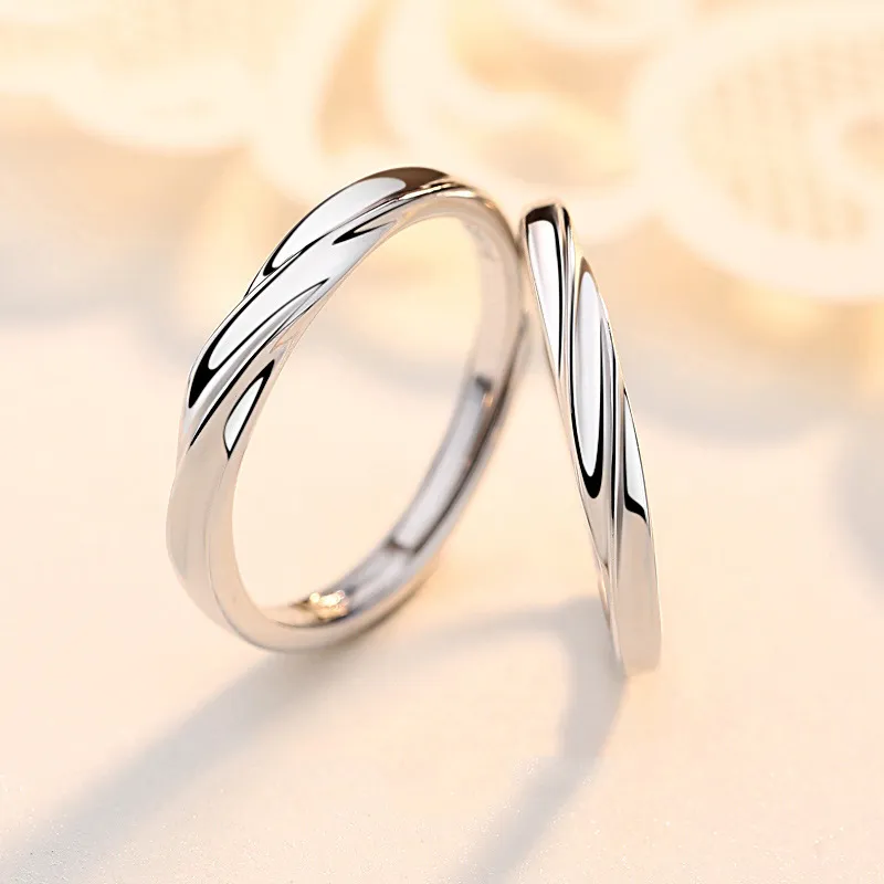 CHINA GOLD 999 Fine Silver Rings Unisex-2
