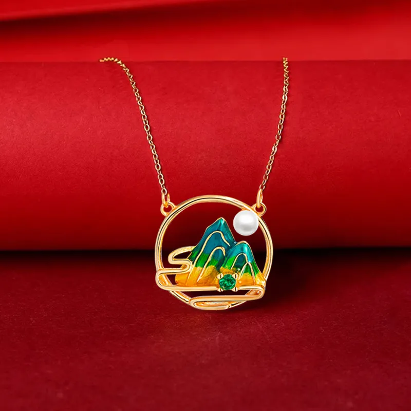 CHINA GOLD Pearl Necklaces Women's-5