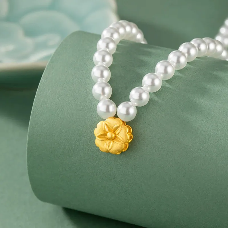 CHINA GOLD Pearl Necklaces Women's-1