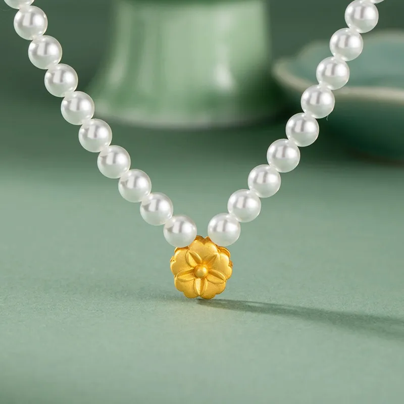 CHINA GOLD Pearl Necklaces Women's-2