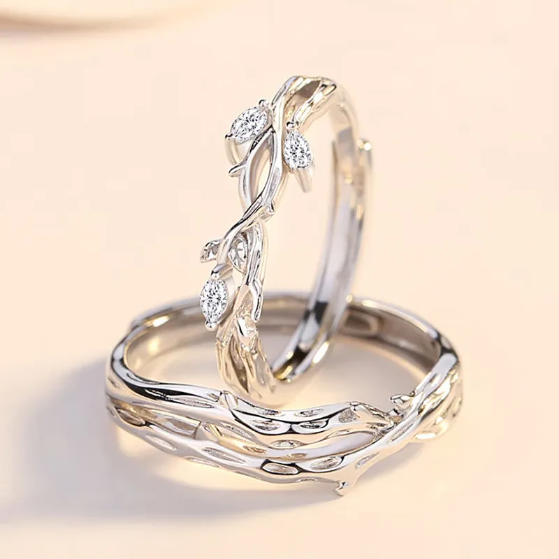 CHINA GOLD S925 Silver Rings Unisex-2