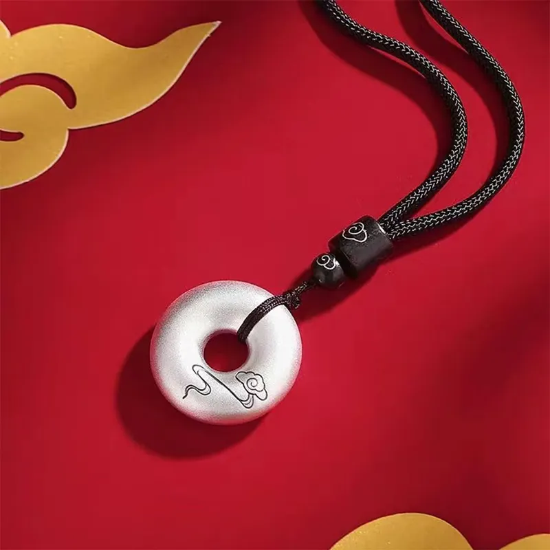 CHINA GOLD 999 Fine Silver Necklaces Unisex-2