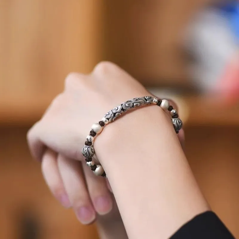 CHINA GOLD S999 Fine Silver Bracelets Women's-1