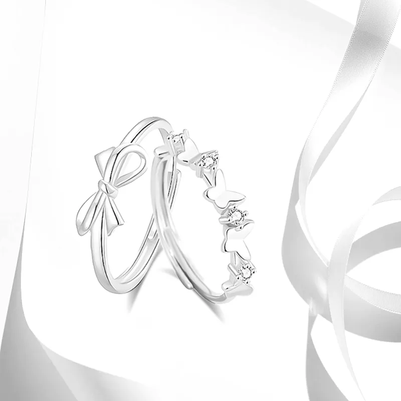 CHINA GOLD 999 Fine Silver Rings Women's-2