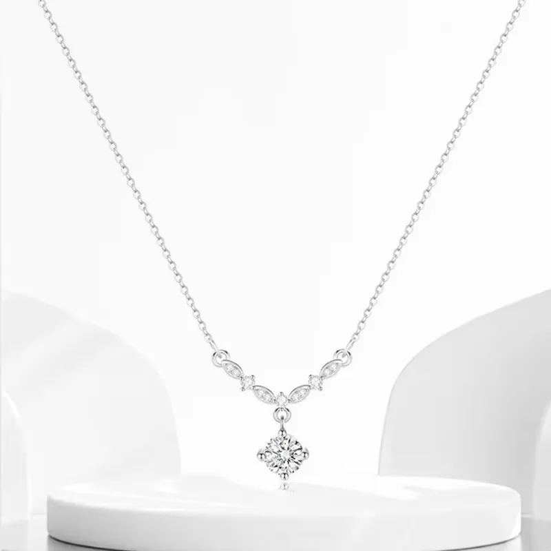 CHINA GOLD Sterling Silver Necklaces Women's-2