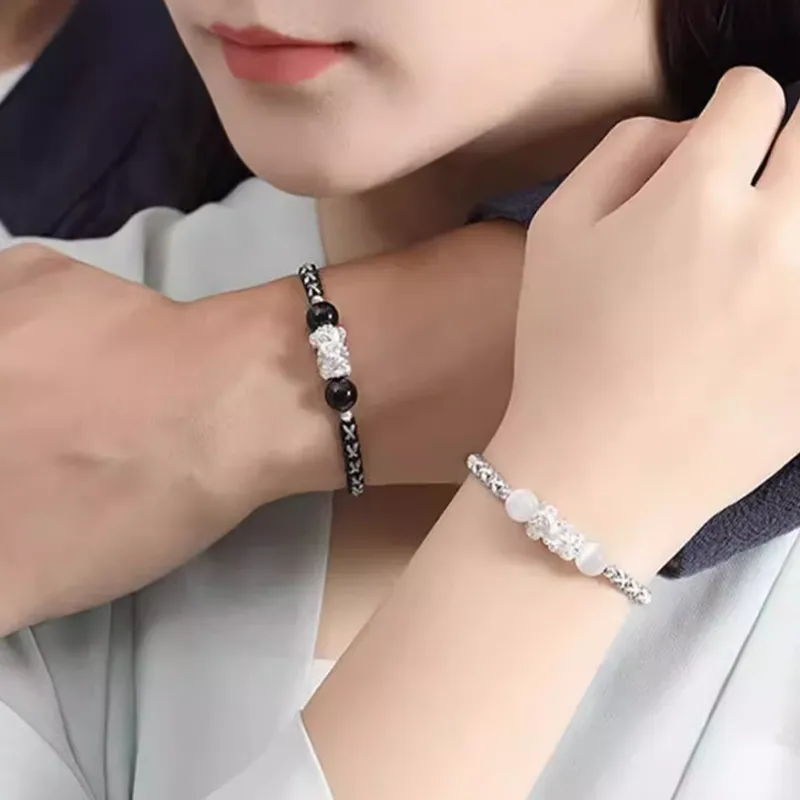 CHINA GOLD 999 Fine Silver Bracelets Unisex-3