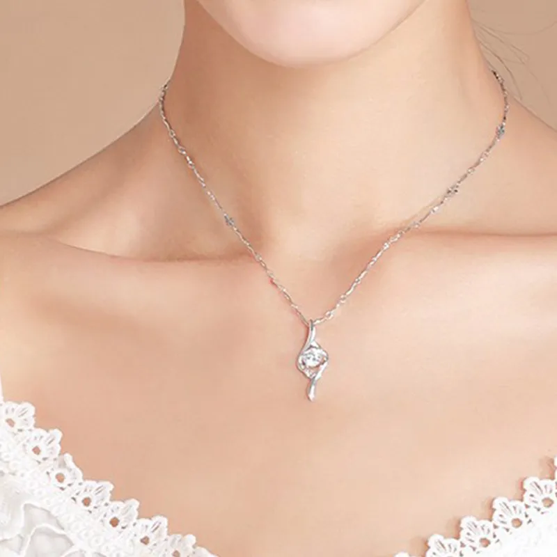 CHINA GOLD S999 Fine Silver Necklaces Women's-1