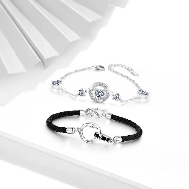 CHINA GOLD S999 Fine Silver Bracelets Women's-5