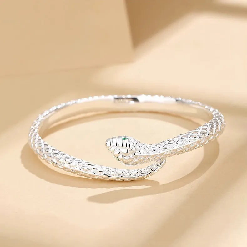 CHINA GOLD S999 Fine Silver Bangles Unisex-1