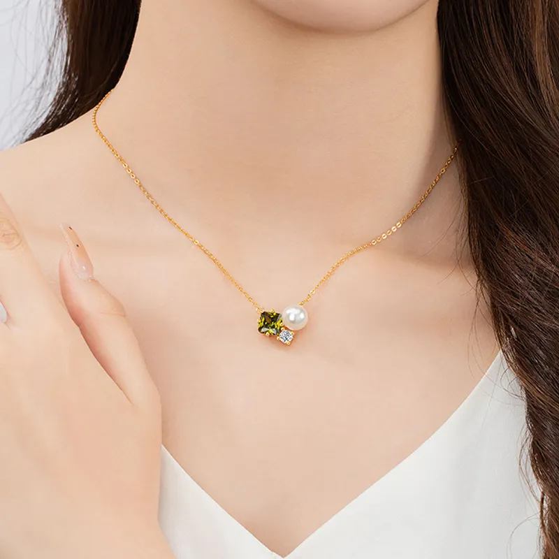 CHINA GOLD Pearl Necklaces Women's-4