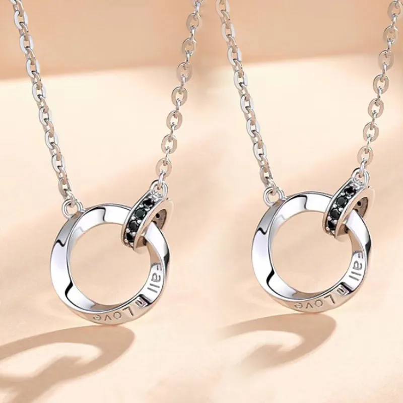 CHINA GOLD 999 Fine Silver Sterling Silver Necklaces Women's-1
