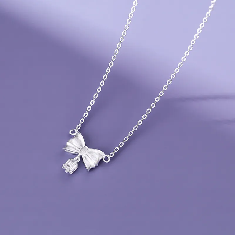 CHINA GOLD 999 Fine Silver Necklaces Women's-3