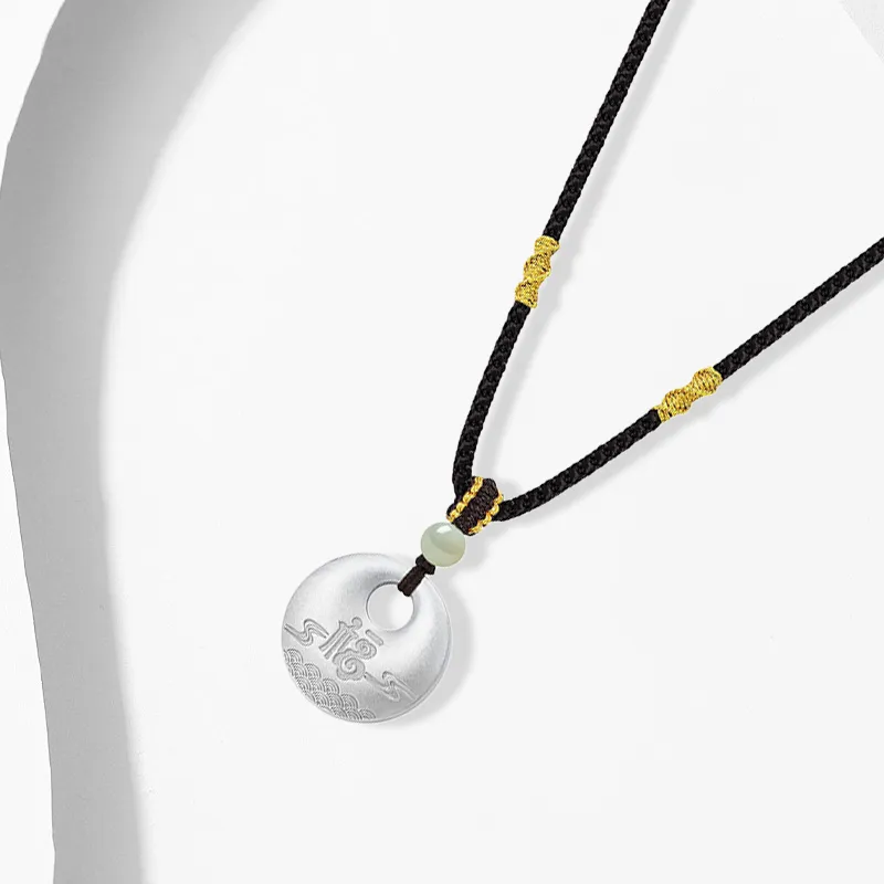 CHINA GOLD S999 Fine Silver Necklaces Unisex-2