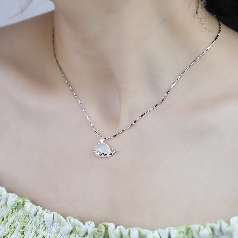 CHINA GOLD 999 Fine Silver Necklaces Women's-1