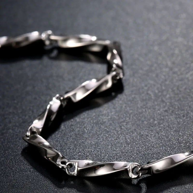 CHINA GOLD 925 Sterling Silver Bracelets Unisex-3