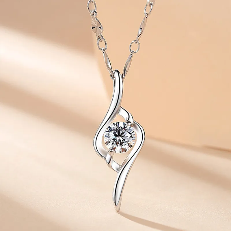 CHINA GOLD S999 Fine Silver Necklaces Women's-2
