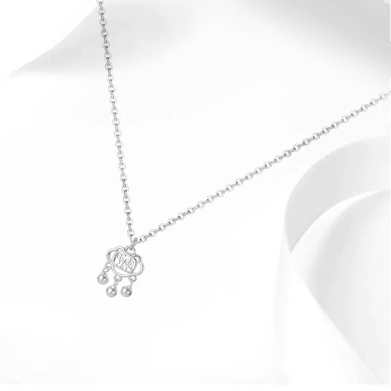 CHINA GOLD Sterling Silver Necklaces Women's-2