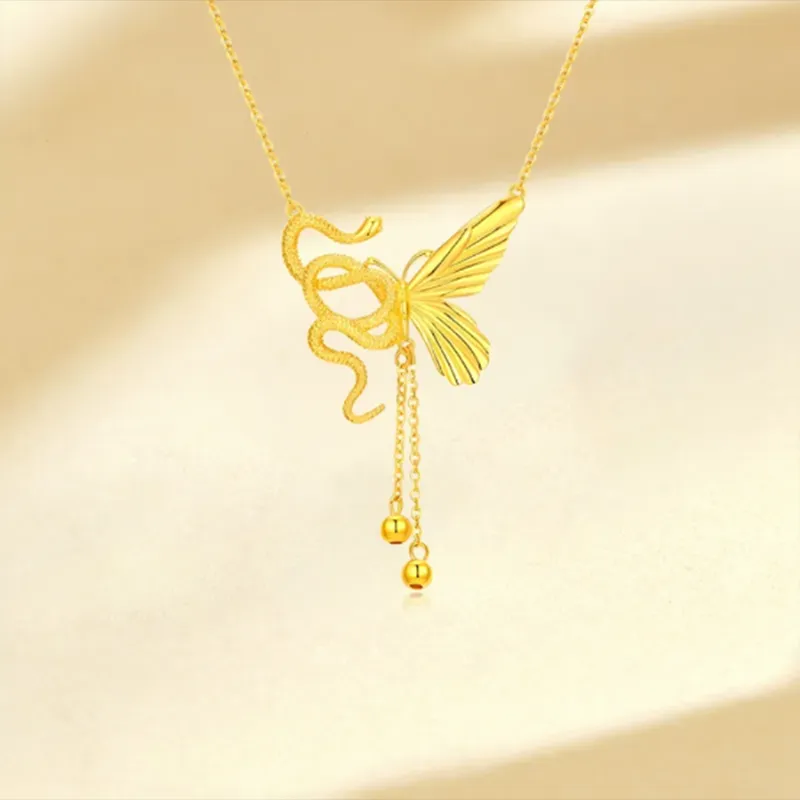 CHINA GOLD S 999 Fine Silver Necklaces Women's-1