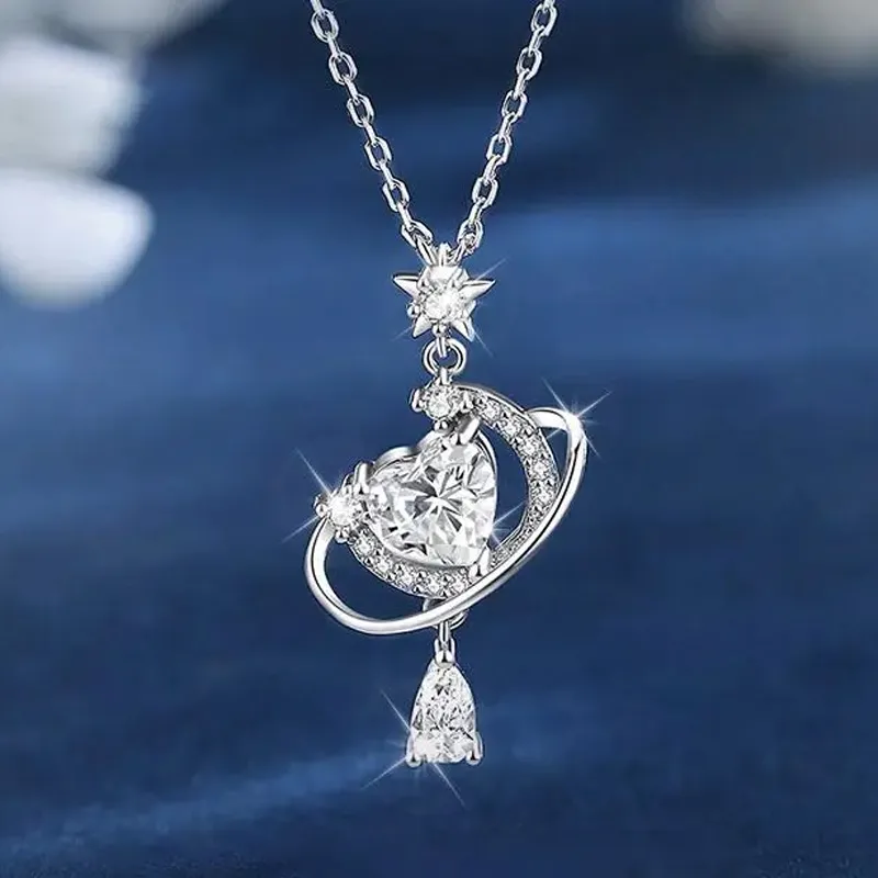 CHINA GOLD S999 Fine Silver Necklaces Women's-1