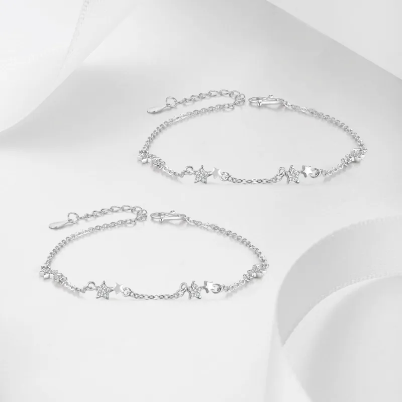 CHINA GOLD 925 Sterling Silver Bracelets Women's-3