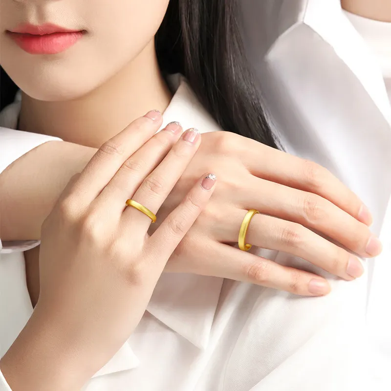 CHINA GOLD Sterling Silver Rings Unisex-3