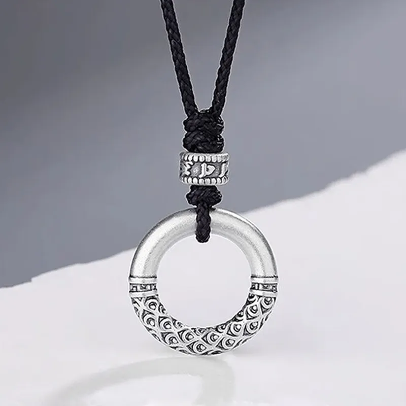 CHINA GOLD 999 Fine Silver Sterling Silver Necklaces Unisex-2