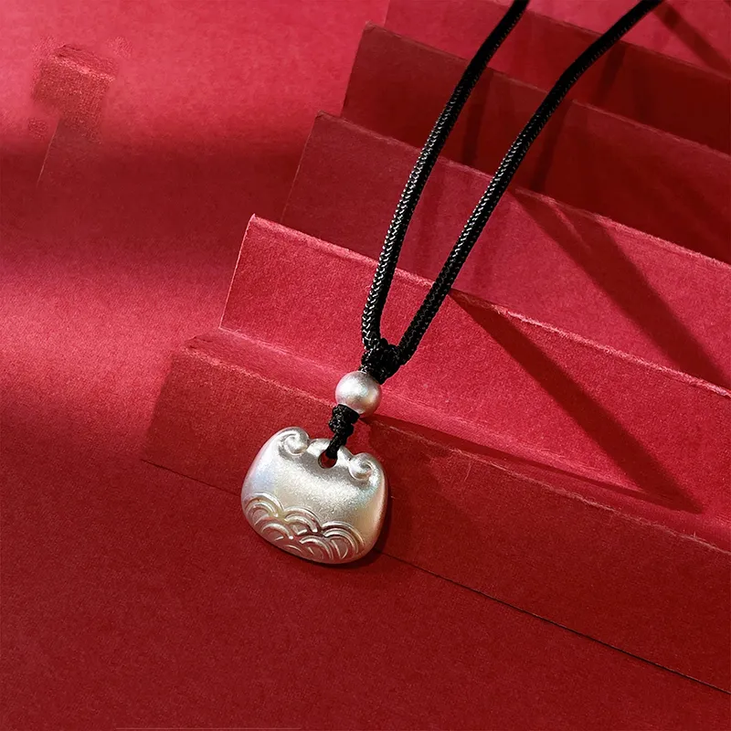 CHINA GOLD 999 Fine Silver Necklaces Unisex-4