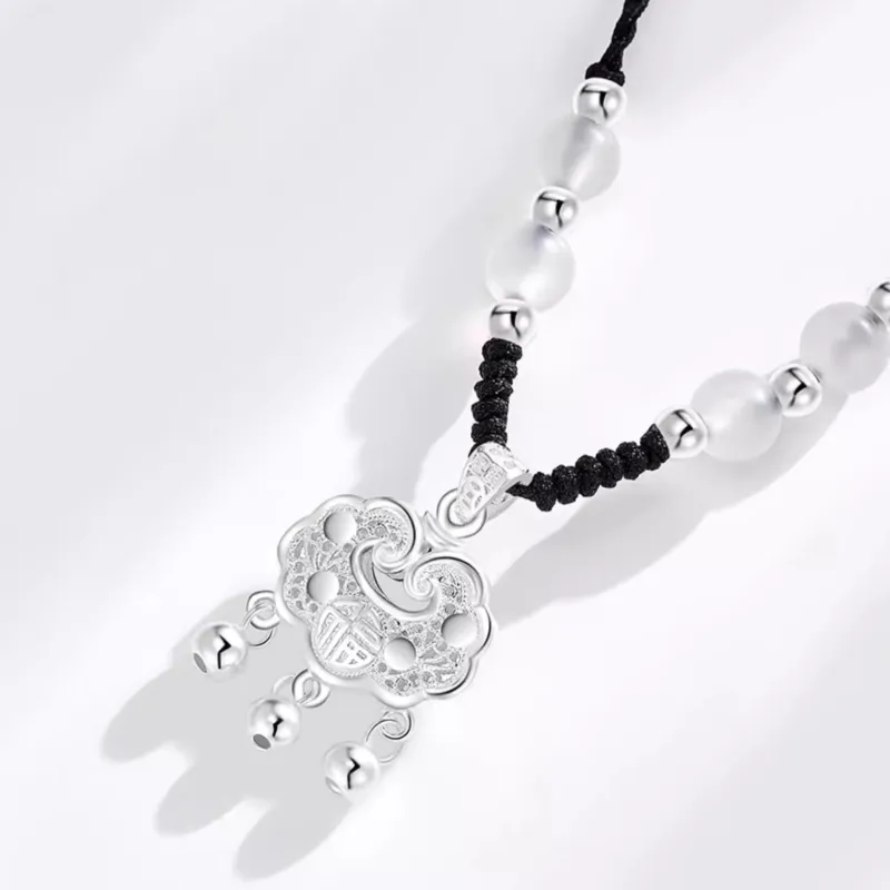 CHINA GOLD S990 Silver Necklaces Unisex-1