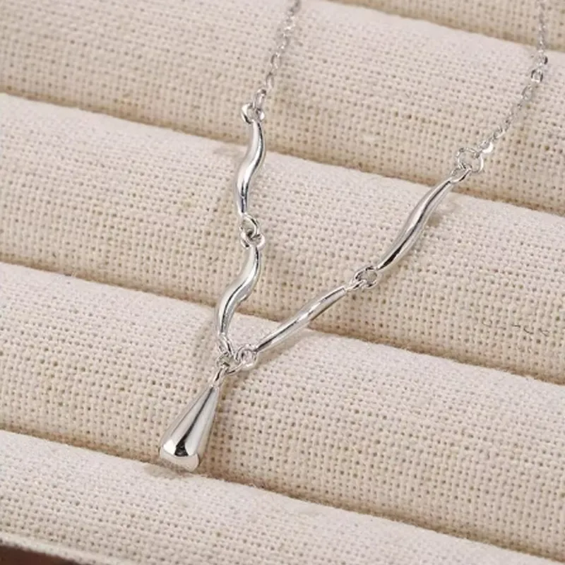 CHINA GOLD S925 Silver Necklaces Women's-4