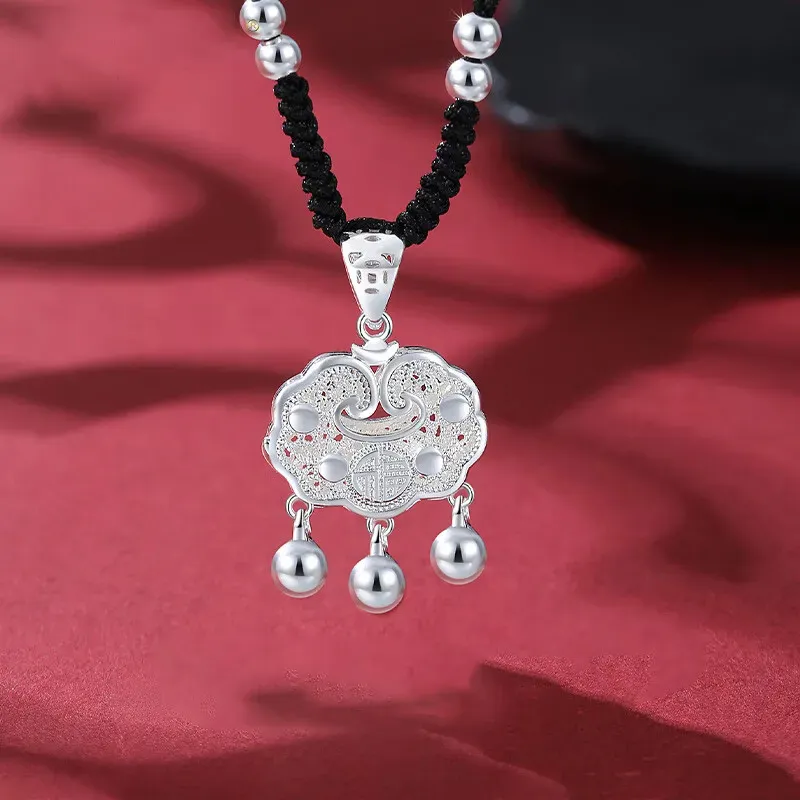 CHINA GOLD Sterling Silver Sterling Silver Necklaces Unisex-1