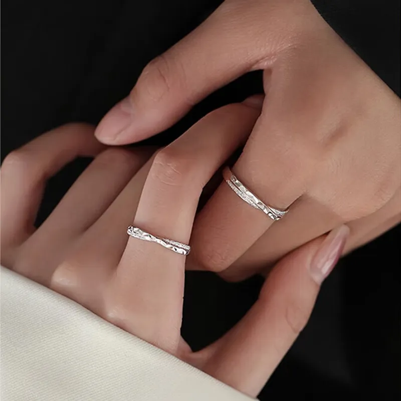 CHINA GOLD 999 Fine Silver Rings Unisex-1