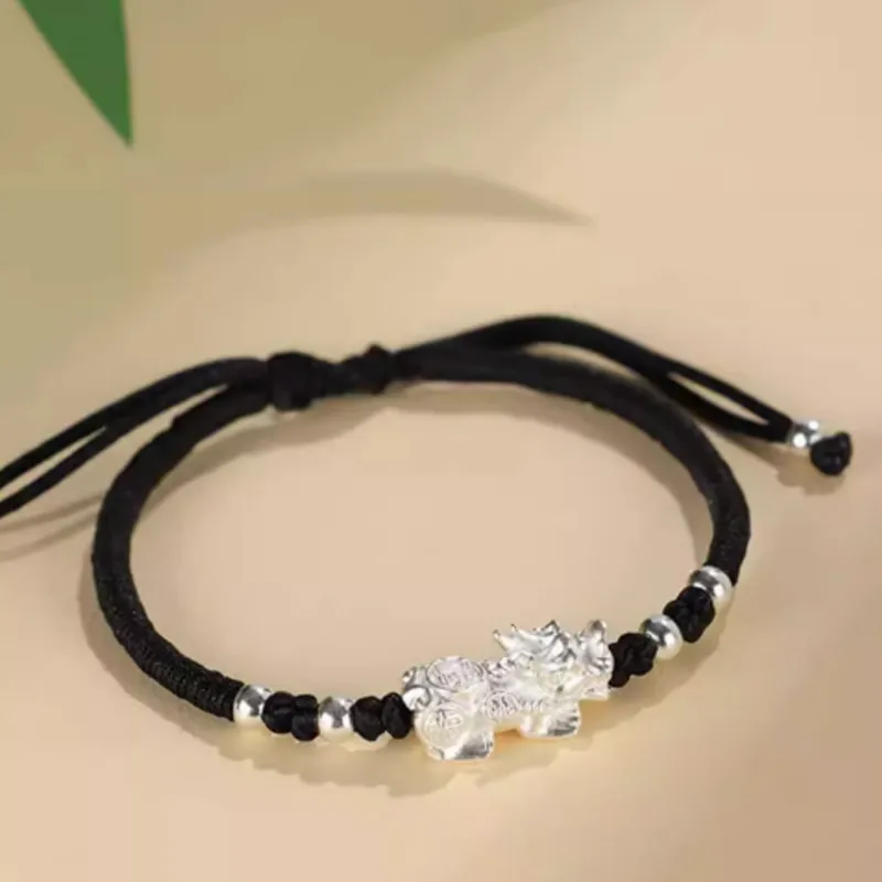CHINA GOLD S999 Fine Silver Bracelets Men's-2