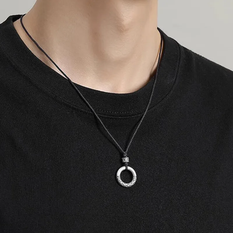 CHINA GOLD 999 Fine Silver Sterling Silver Necklaces Unisex-1