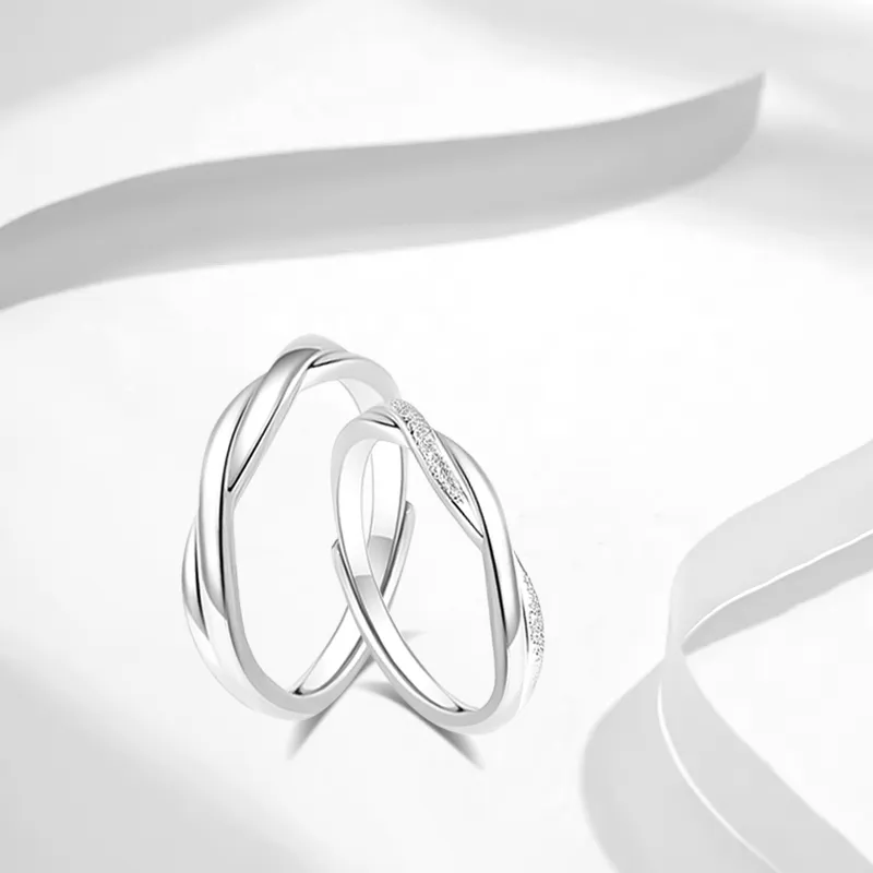 CHINA GOLD 999 Fine Silver Rings Unisex-1